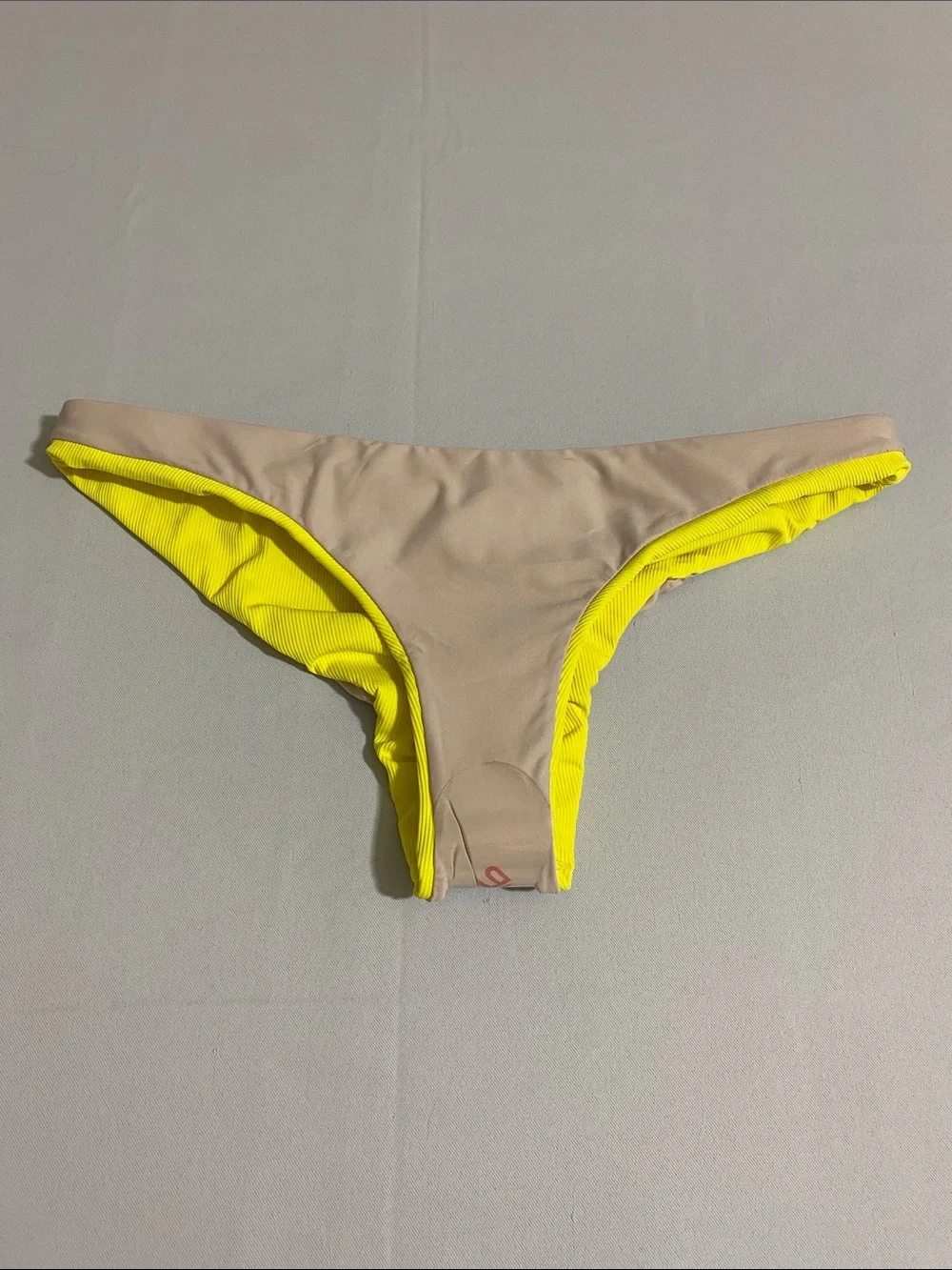 PILYQ Sub Basic Ruched Teeny Bikini Bottom Size L